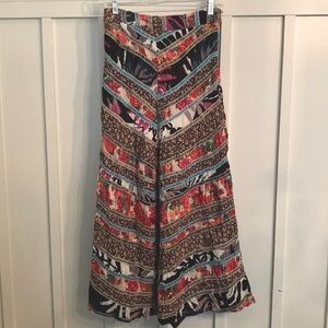 Rare Vintage 70’s Free People “Praha” Chevron Patchwork Boho Maxi Skirt 0